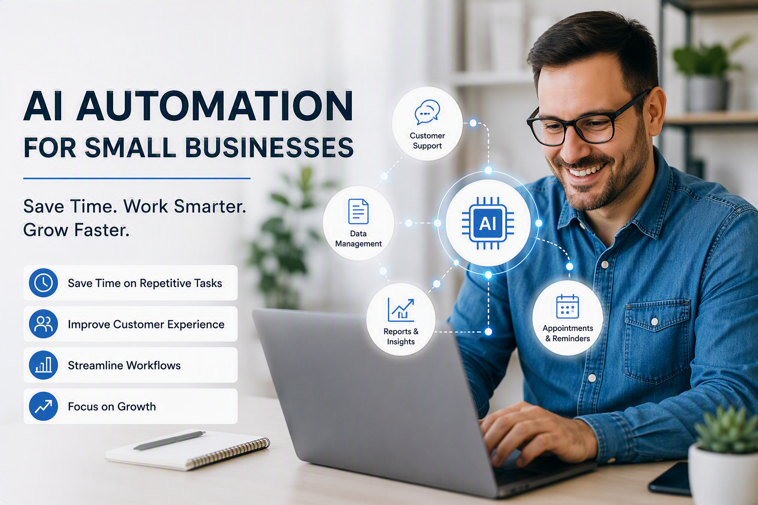 How AI Automation Helps Small Businesses Save Time and Grow Faster